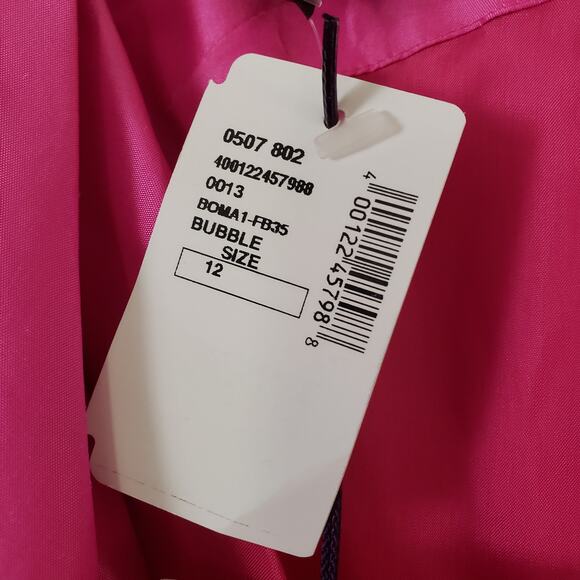 Talbot Runof Silk Taffeta Faux-Wrap Tea-Length Gown Size 12 - Picture 11 of 12